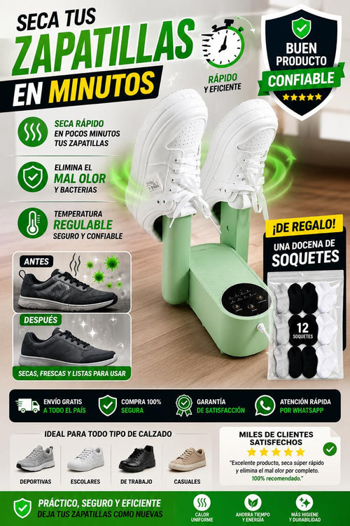 "Seca Zapatilla + De regalo 1 docena de "SOQUETES"